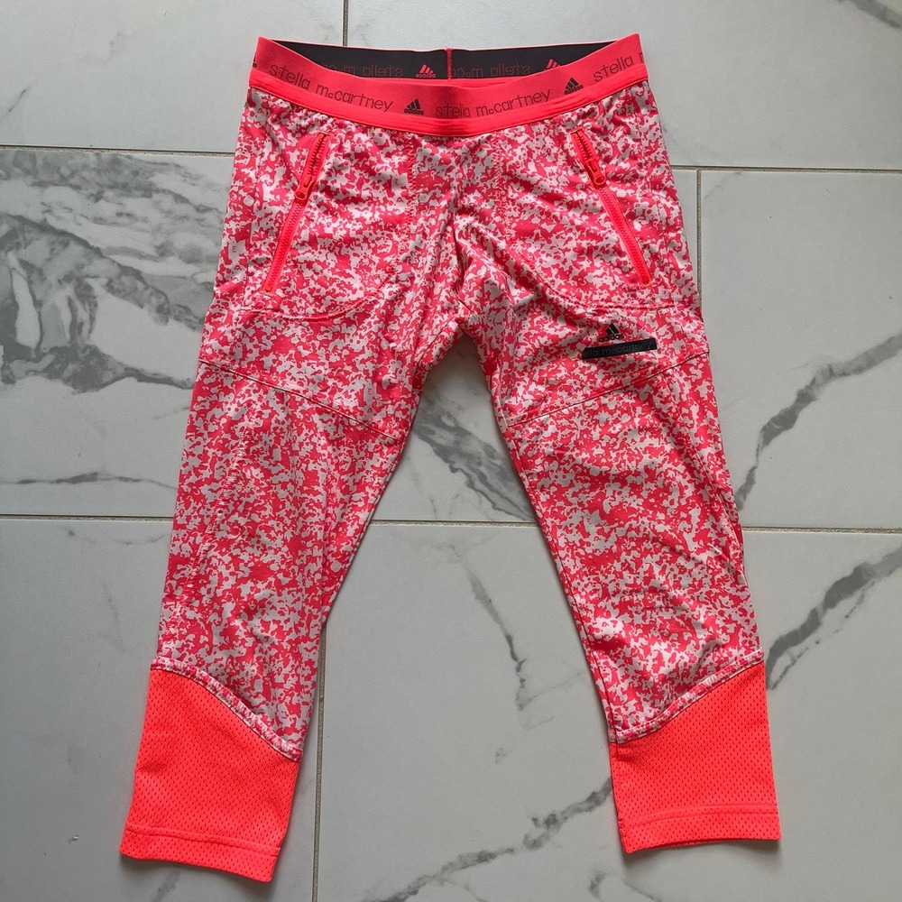 Stella McCartney x Adidas printed crop leggings XS